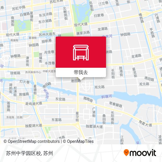苏州中学园区校地图