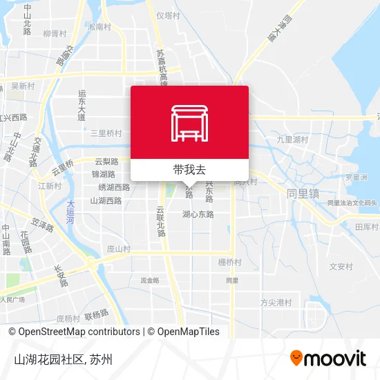 山湖花园社区地图