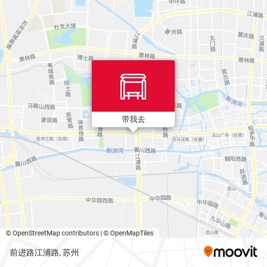 前进路江浦路地图