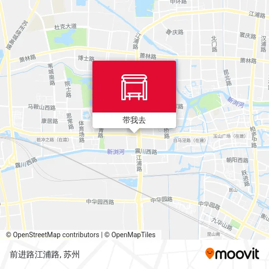 前进路江浦路地图