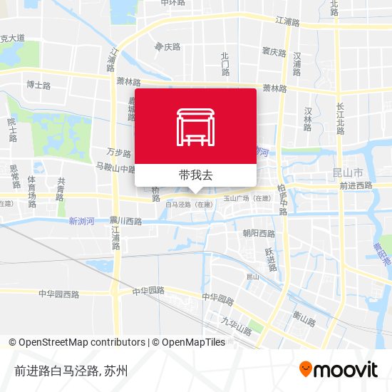 前进路白马泾路地图