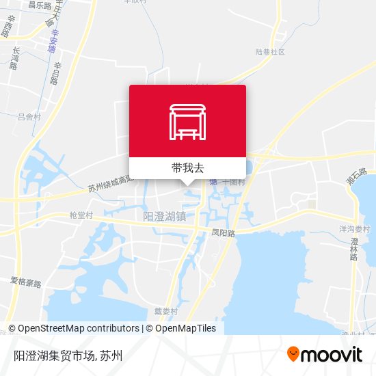 阳澄湖集贸市场地图