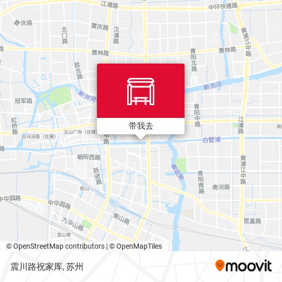 震川路祝家厍地图