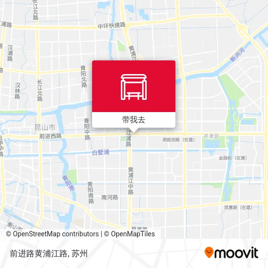 前进路黄浦江路地图