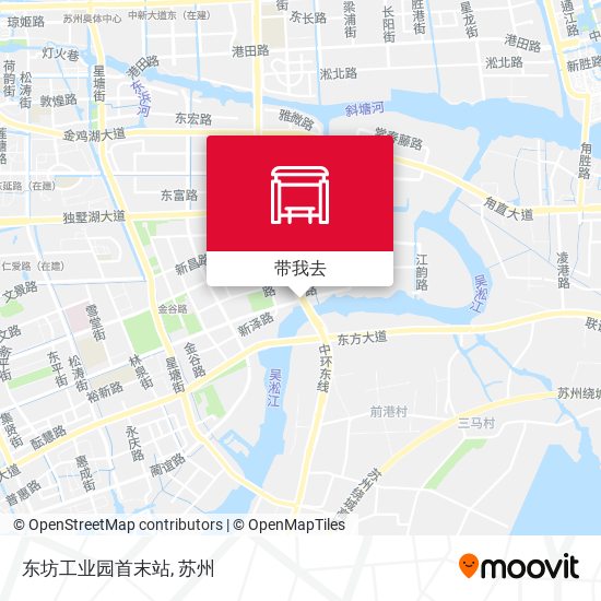 东坊工业园首末站地图