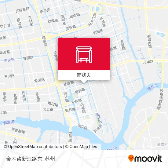 金胜路新江路东地图