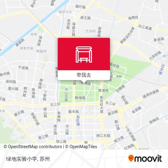 绿地实验小学地图