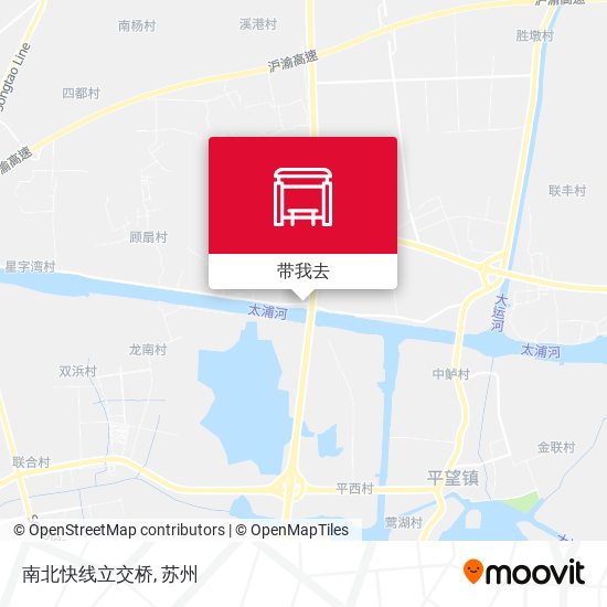 南北快线立交桥地图