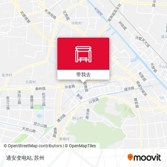 通安变电站地图