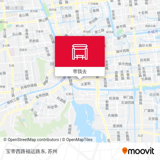 宝带西路福运路东地图