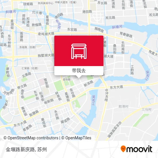 金堰路新庆路地图