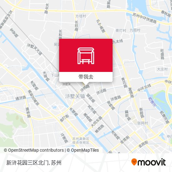 新浒花园三区北门地图