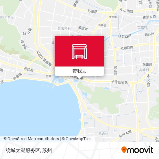 绕城太湖服务区地图