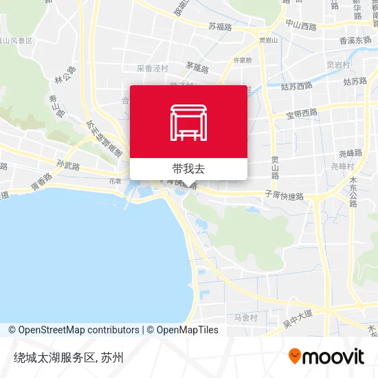 绕城太湖服务区地图