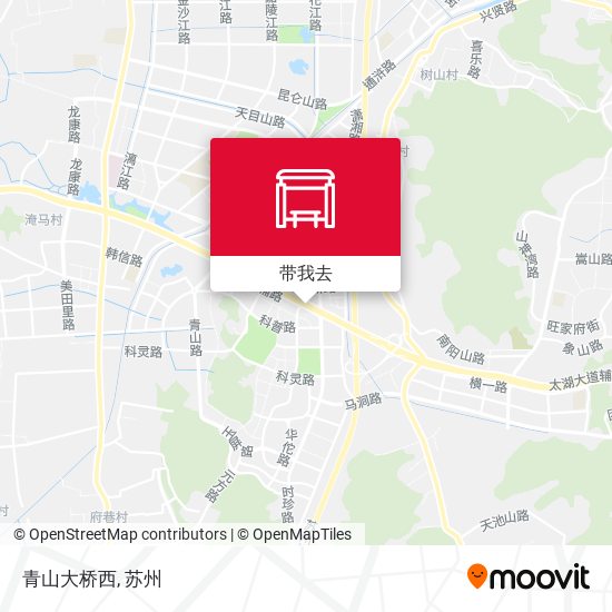 青山大桥西地图