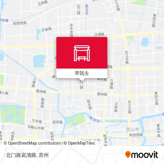 北门路岚清路地图
