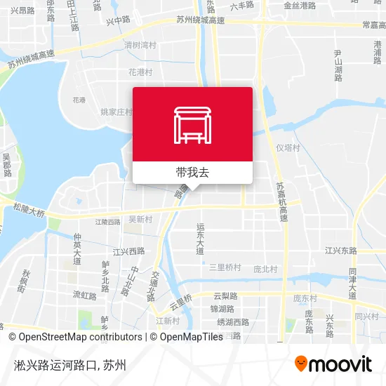 淞兴路运河路口地图