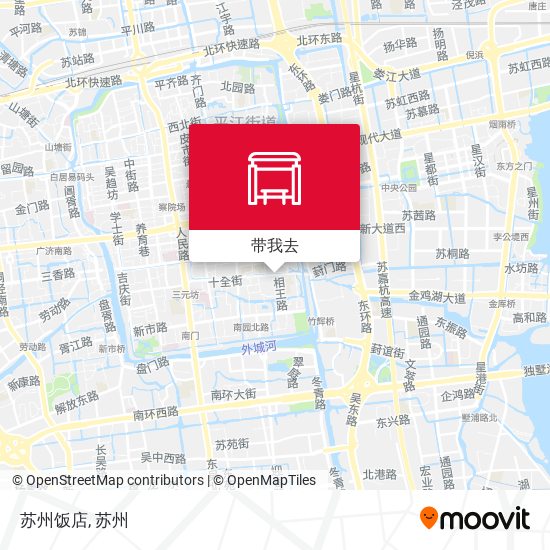 苏州饭店地图