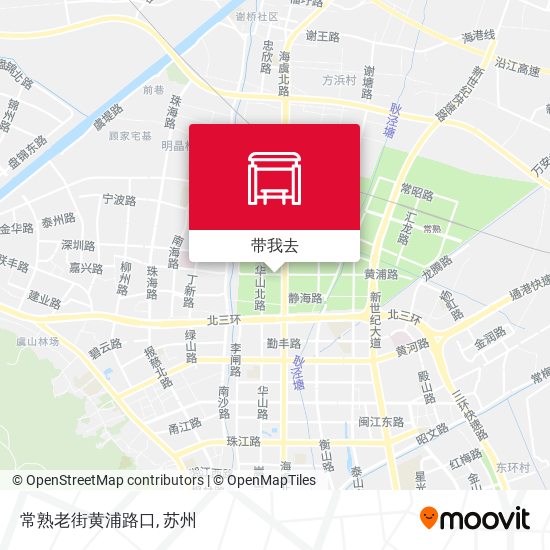常熟老街黄浦路口地图