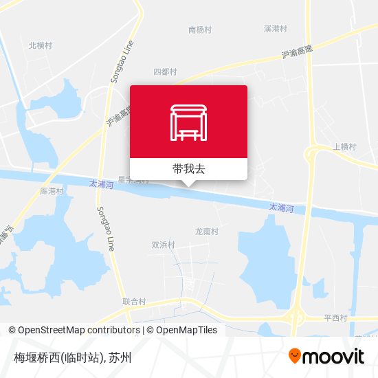 梅堰桥西(临时站)地图