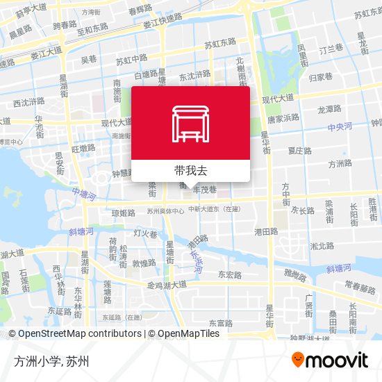 方洲小学地图