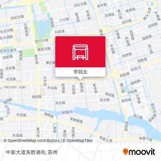 中新大道东胜港街地图