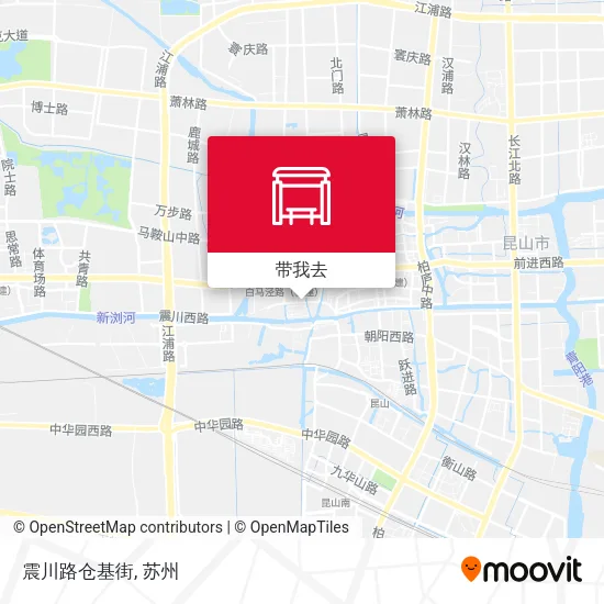 震川路仓基街地图