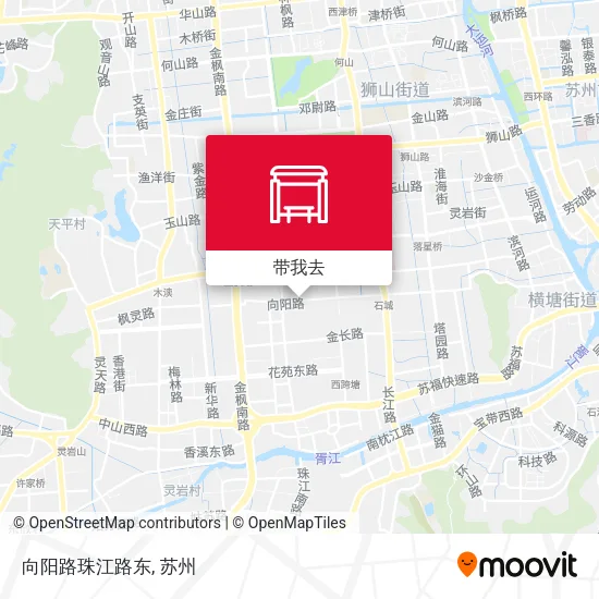 向阳路珠江路东地图