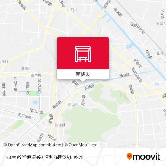 西唐路华通路南(临时招呼站)地图