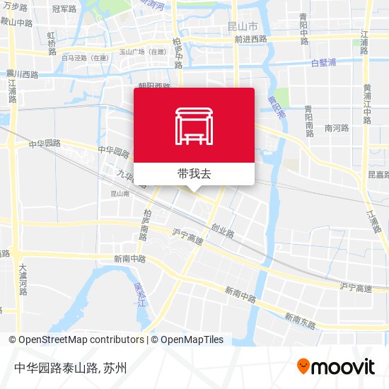 中华园路泰山路地图