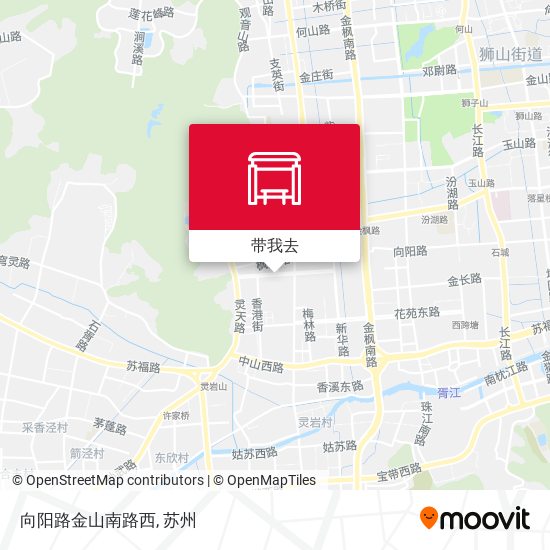 向阳路金山南路西地图
