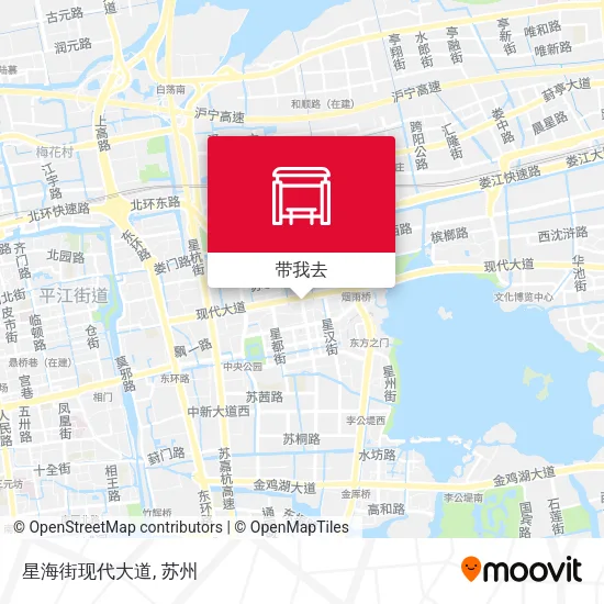 星海街现代大道地图