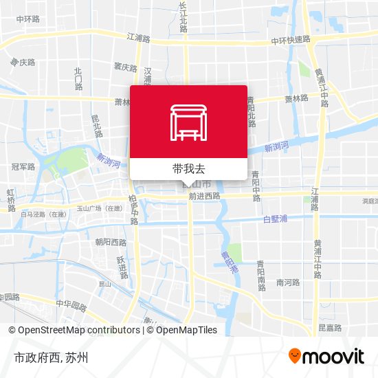 市政府西地图