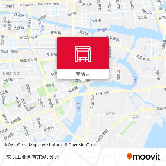 东坊工业园首末站地图