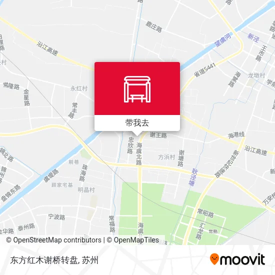 东方红木谢桥转盘地图