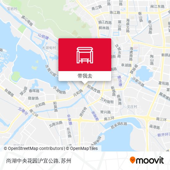 尚湖中央花园沪宜公路地图