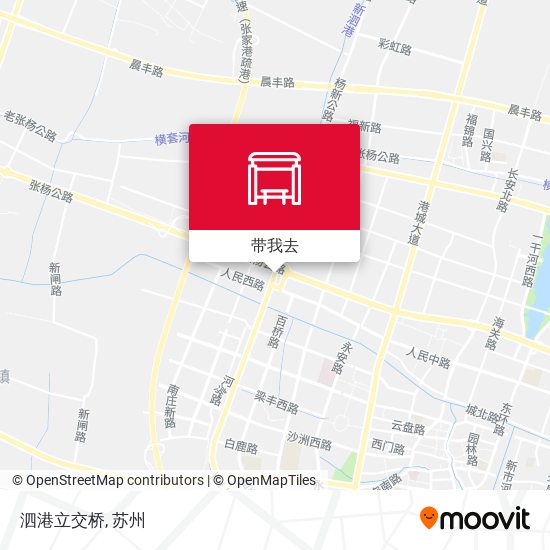 泗港立交桥地图