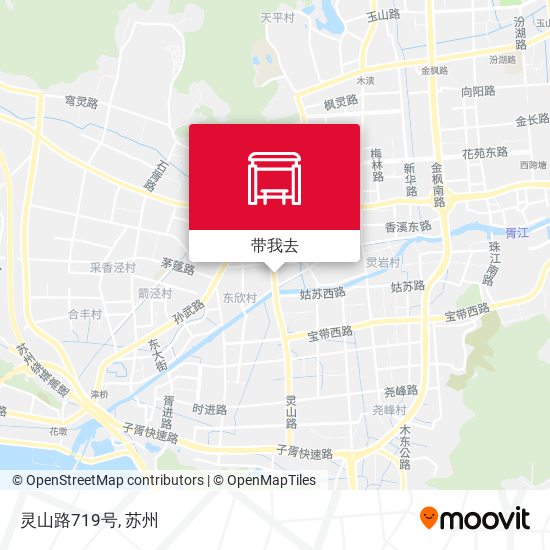 灵山路719号地图