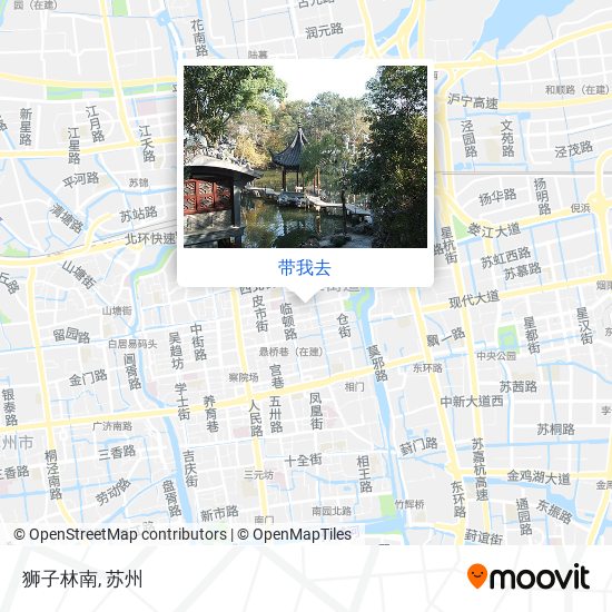 狮子林南地图