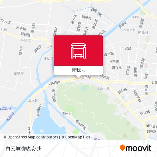 白云加油站地图