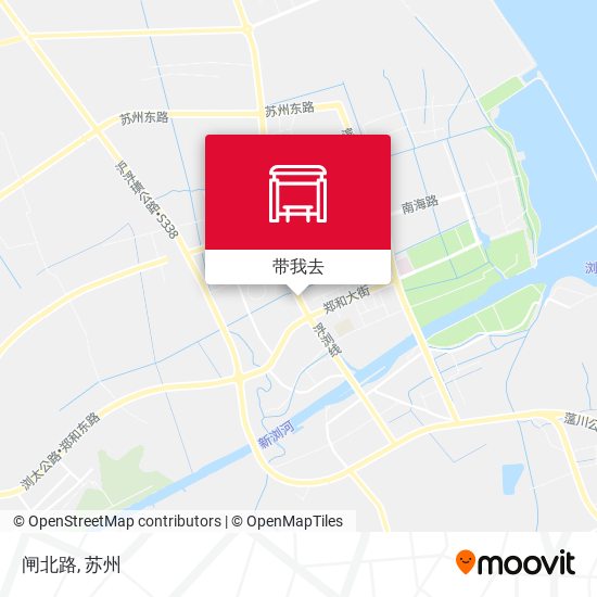 闸北路地图