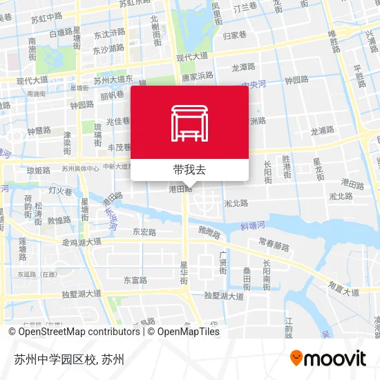 苏州中学园区校地图