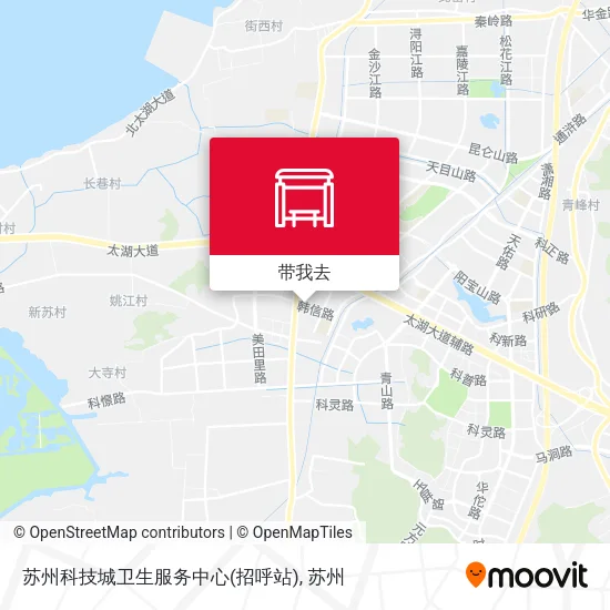 苏州科技城卫生服务中心(招呼站)地图