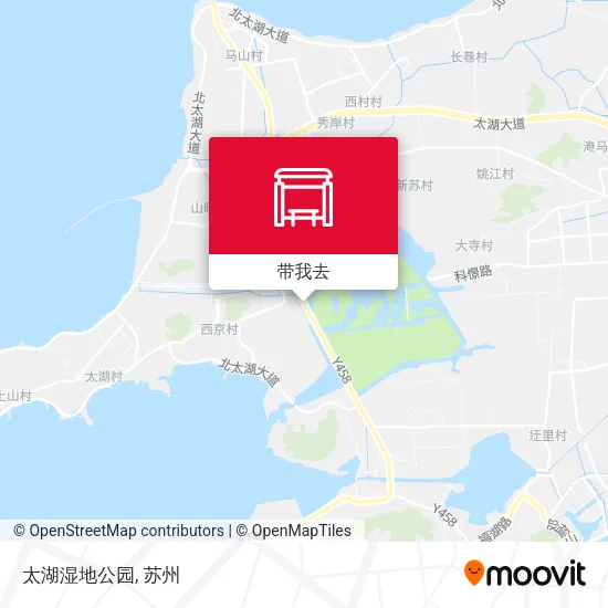 太湖湿地公园地图
