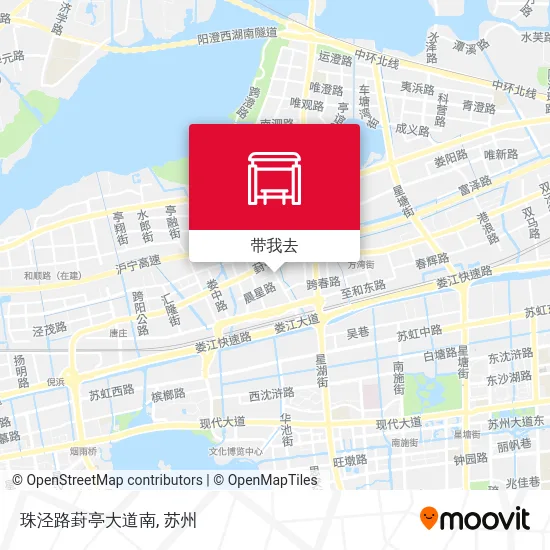 珠泾路葑亭大道南地图