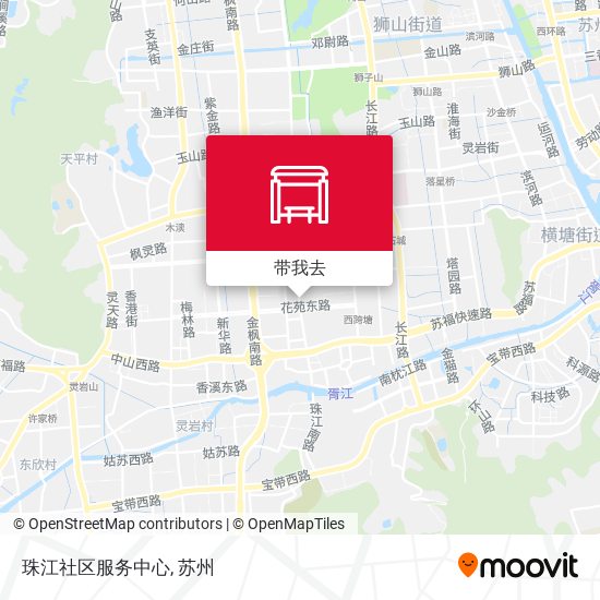 珠江社区服务中心地图