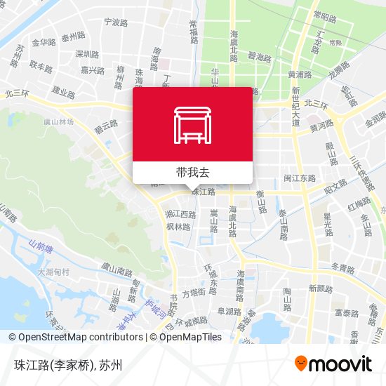 珠江路(李家桥)地图