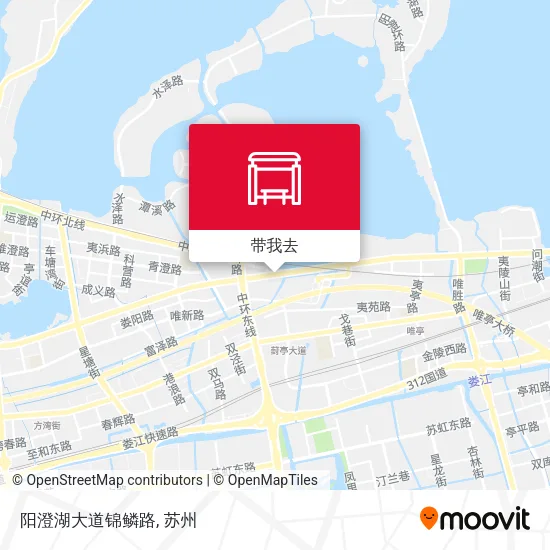 阳澄湖大道锦鳞路地图