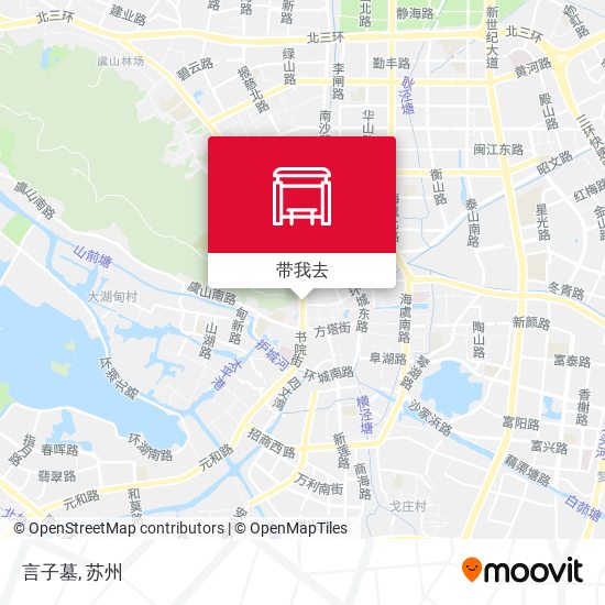 言子墓地图