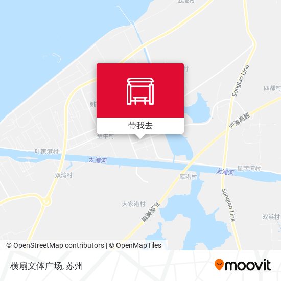 横扇文体广场地图